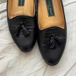 Cole Haan Women's Black Tassel Loafers